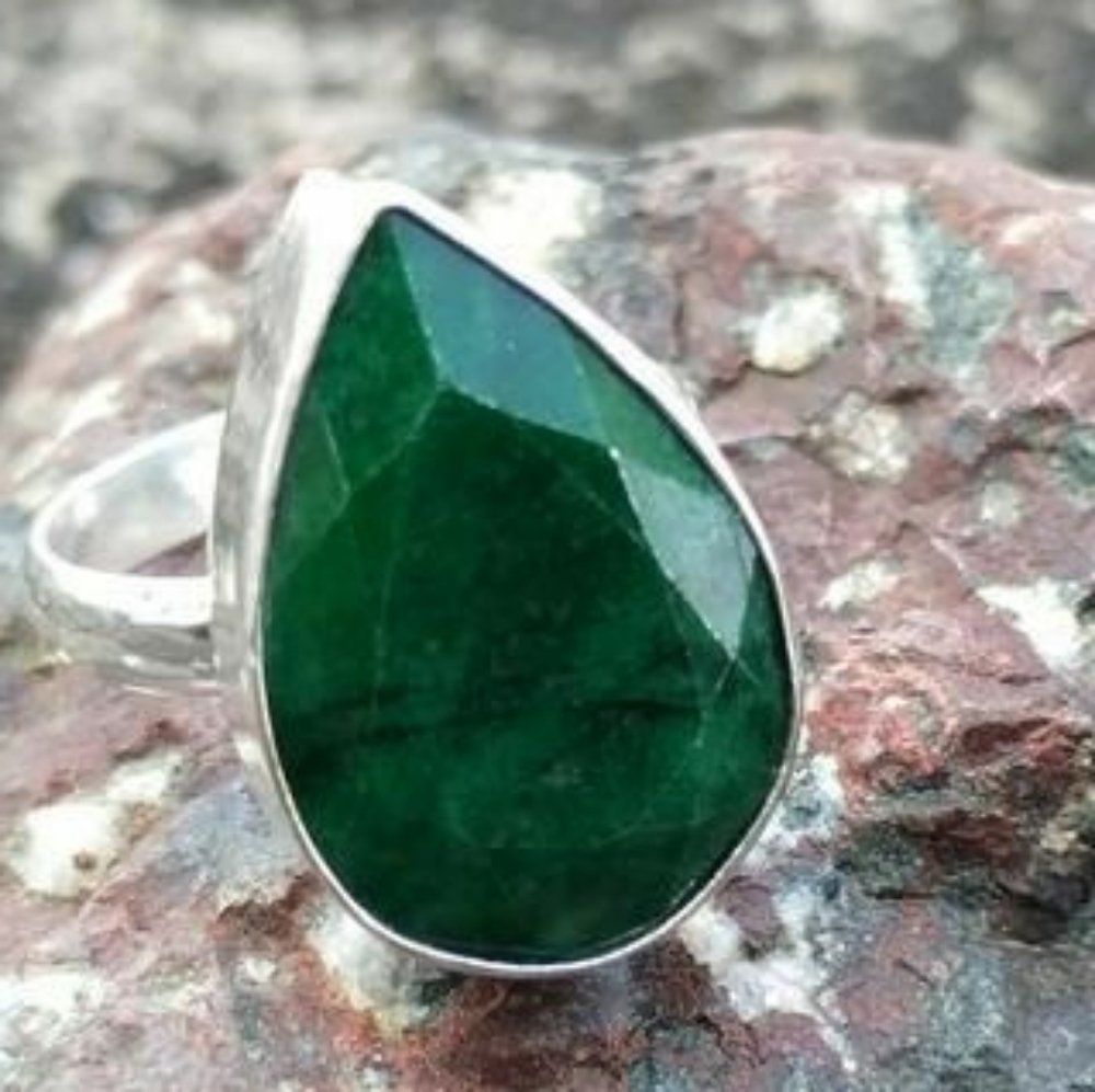 Artisan Handmade Green Beryl Ring